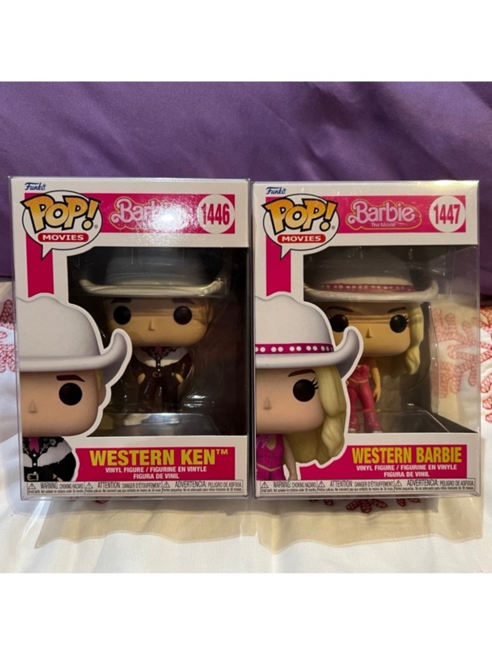 Western Ken & Barbie Set In Protective Boxes. NWT